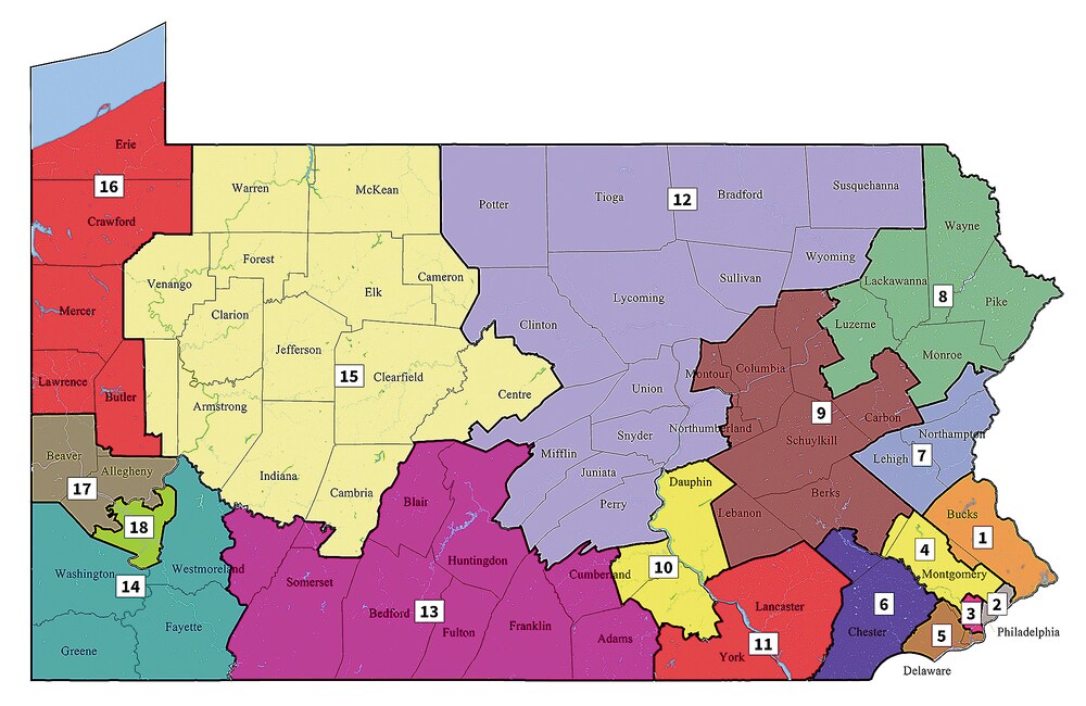 Pa. To Redraw State, Federal Election Districts Amid Controversy ...